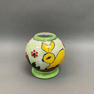Ruth Mexico Short Vase Rabbit Bird Multicolor